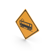 Japanese Railroad Crossing Ahead Sign PNG & PSD Images