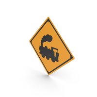 Japanese Sign Railroad Crossing Ahead PNG & PSD Images