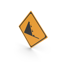 Japanese Sign Fallen Rocks PNG & PSD Images