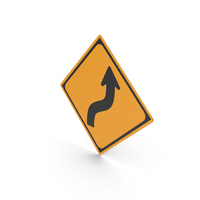 Japanese Sign Double Curve First To The Right PNG & PSD Images