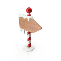 Red Christmas Cartoon Wood Sign PNG & PSD Images