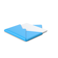 Blue Cartoony Envelope PNG & PSD Images