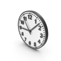 Black And White Wall Clock Icon PNG & PSD Images