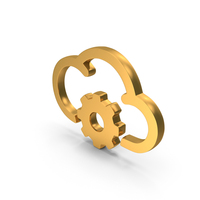 Gold Cloud Setting Icon PNG & PSD Images