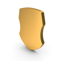 Shield Icon Gold PNG & PSD Images