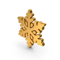 Gold Snowflake Icon PNG & PSD Images