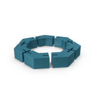 Heptagon Metal Blue PNG & PSD Images