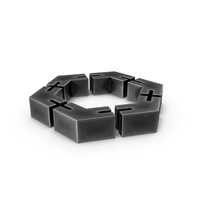 Hexagon Steel Dark Aged PNG & PSD Images