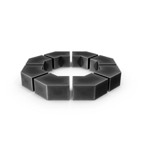 Octagon Steel Dark Aged PNG & PSD Images