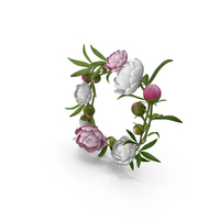 Peony Wreath PNG & PSD Images