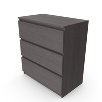 Drawer Dresser Black PNG & PSD Images
