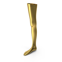 Stocking Right Gold PNG & PSD Images