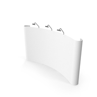 White Creative Exhibition Stand Design Booth Template PNG & PSD Images