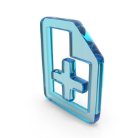 Add Document Symbol Glass PNG & PSD Images