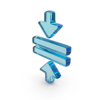 Glass Arrow Divider Symbol PNG & PSD Images