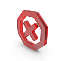 Glass Cross Octagon Outline Symbol PNG & PSD Images