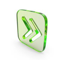 Glass Double Side Arrow Symbol PNG & PSD Images