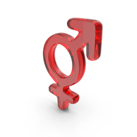 Glass Heterosexual Gender Symbol PNG & PSD Images