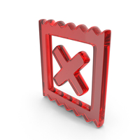 Glass Receipt Error Symbol PNG & PSD Images