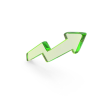 Trend Graph Symbol Glass PNG & PSD Images
