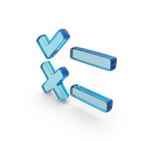 Glass True Or False Symbol PNG & PSD Images