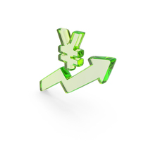 Glass Yen Price Rise Symbol PNG & PSD Images
