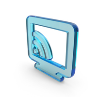 Glass Cast TV Symbol PNG & PSD Images