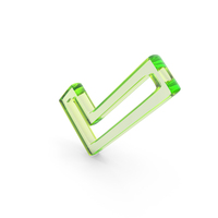 Glass Check Mark Outline Symbol PNG & PSD Images