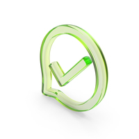 Glass Comment Check Symbol PNG & PSD Images