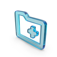 Glass Create New Folder Symbol PNG & PSD Images