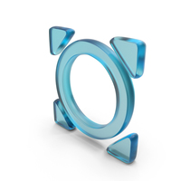 Glass Expand Symbol PNG & PSD Images
