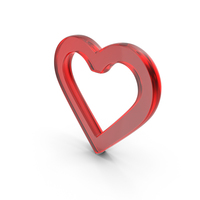 Heart Favourite Symbol Glass PNG & PSD Images
