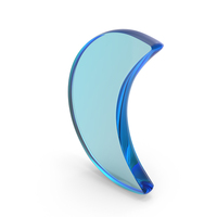 Glass Moon Symbol PNG & PSD Images