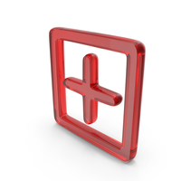 Glass Plus Button Symbol PNG & PSD Images