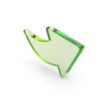 Glass Right Arrow Symbol PNG & PSD Images