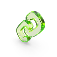 Glass URL Chain Link Symbol PNG & PSD Images