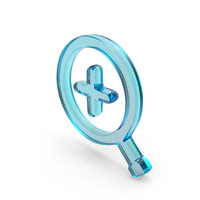 Glass Zoom In Symbol PNG & PSD Images