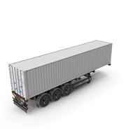 Shipping Container Trailer PNG & PSD Images