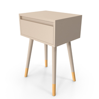 Bedside Table Beige PNG & PSD Images