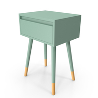Bedside Table Green PNG & PSD Images