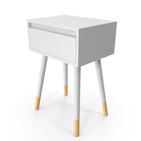 Bedside Table White PNG & PSD Images