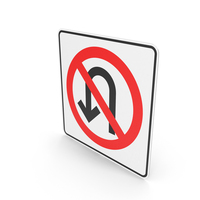 Mexican Sign U Turn Prohibited PNG & PSD Images