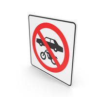 Mexican Sign Motor Vehicles Prohibited PNG & PSD Images