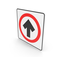 Mexican Sign Mandatory Direction of Traffic PNG & PSD Images