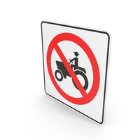 Mexican Sign Agricultural Vehicles Prohibited PNG & PSD Images