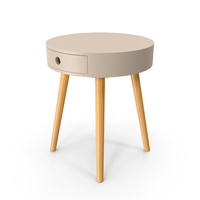 Bedside Table Beige PNG & PSD Images