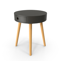 Bedside Table Black PNG & PSD Images