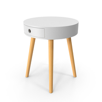 Bedside Table White PNG & PSD Images