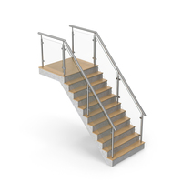 Glass Railing Stairs PNG & PSD Images