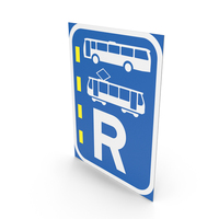 South African Sign Reserved Lane For Buses And Trams PNG & PSD Images